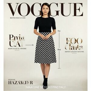 Polka Dot Pencil Skirt